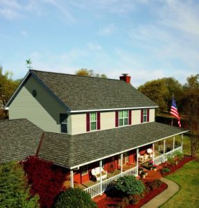 A top view of house roofing 